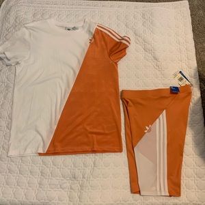 Adidas matching short set